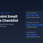 Choosing a web hosting provider — 12-point small business checklist showing resource, uptime, isolation, support and contract checkpoints — AHosting.