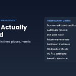 Free SSL and domain management inclusion matrix showing which certificate and DNS features are included versus paid on AHosting shared hosting plans — AHosting